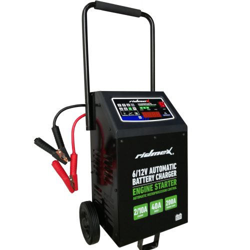 CARGADOR DE BATERIAS 2,10,40 AMPS, ARRANCADOR  200 AMPS Y PROBADOR - MANUAL  RIDMEX 2040M